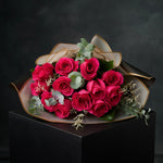 Load image into Gallery viewer, 12 Fuchsia Pink Rose
