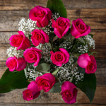 Load image into Gallery viewer, 12 Fuchsia Pink Rose
